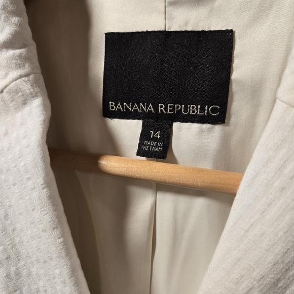 Banana Republic Ivory Textured Suit Jacket - Picture 2 of 6